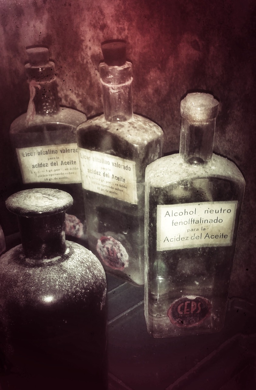 bottles ancient chemistry free photo