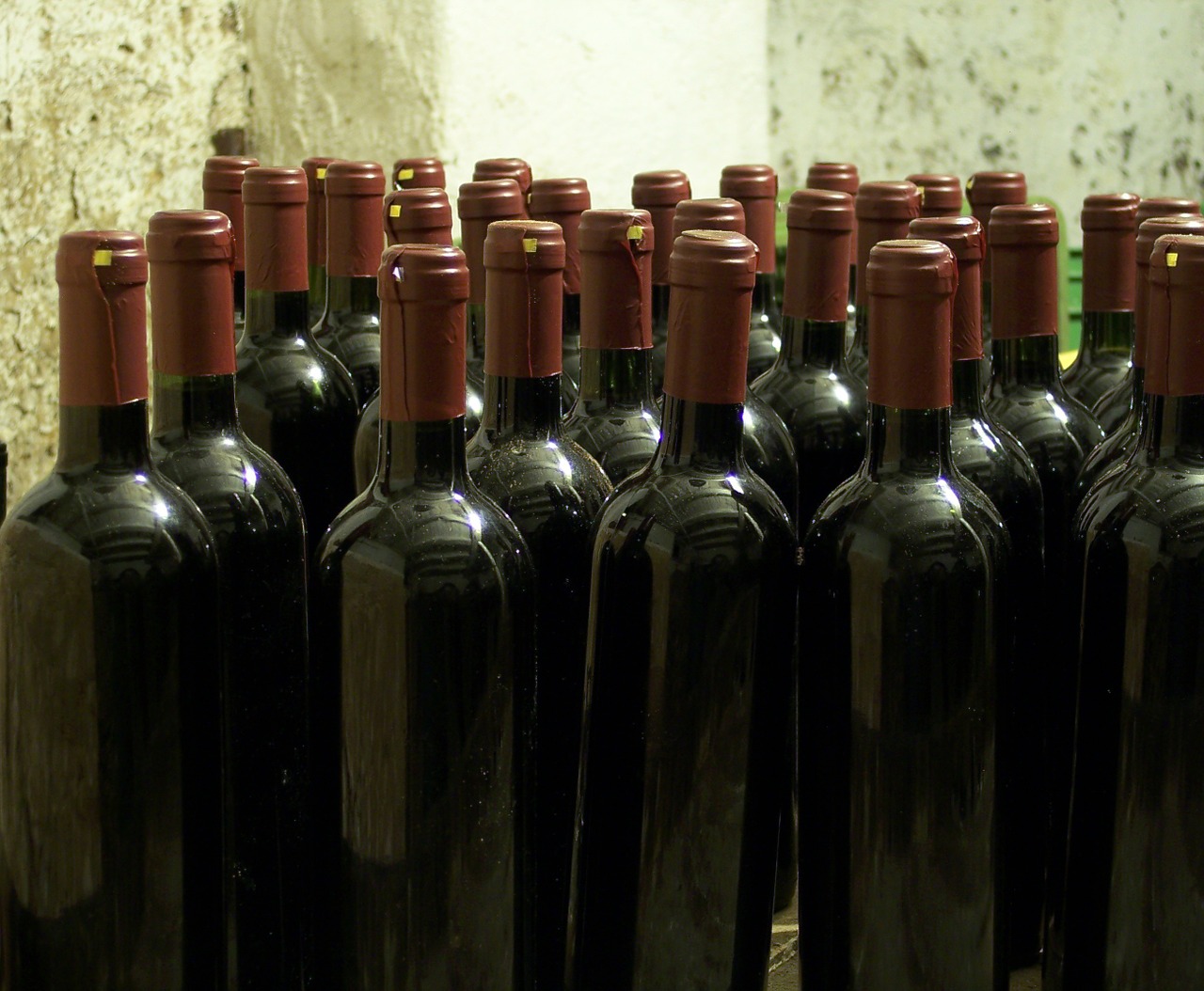 bottles wine cellar free photo