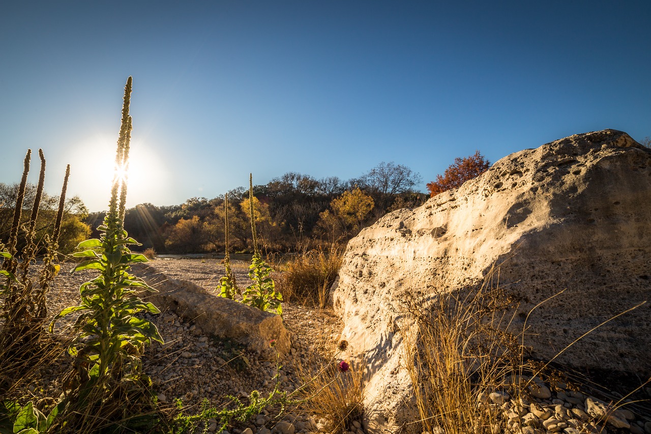 boulder earth sun free photo