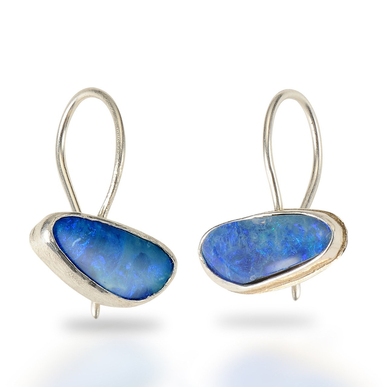 boulder opal earrings jewelry free photo