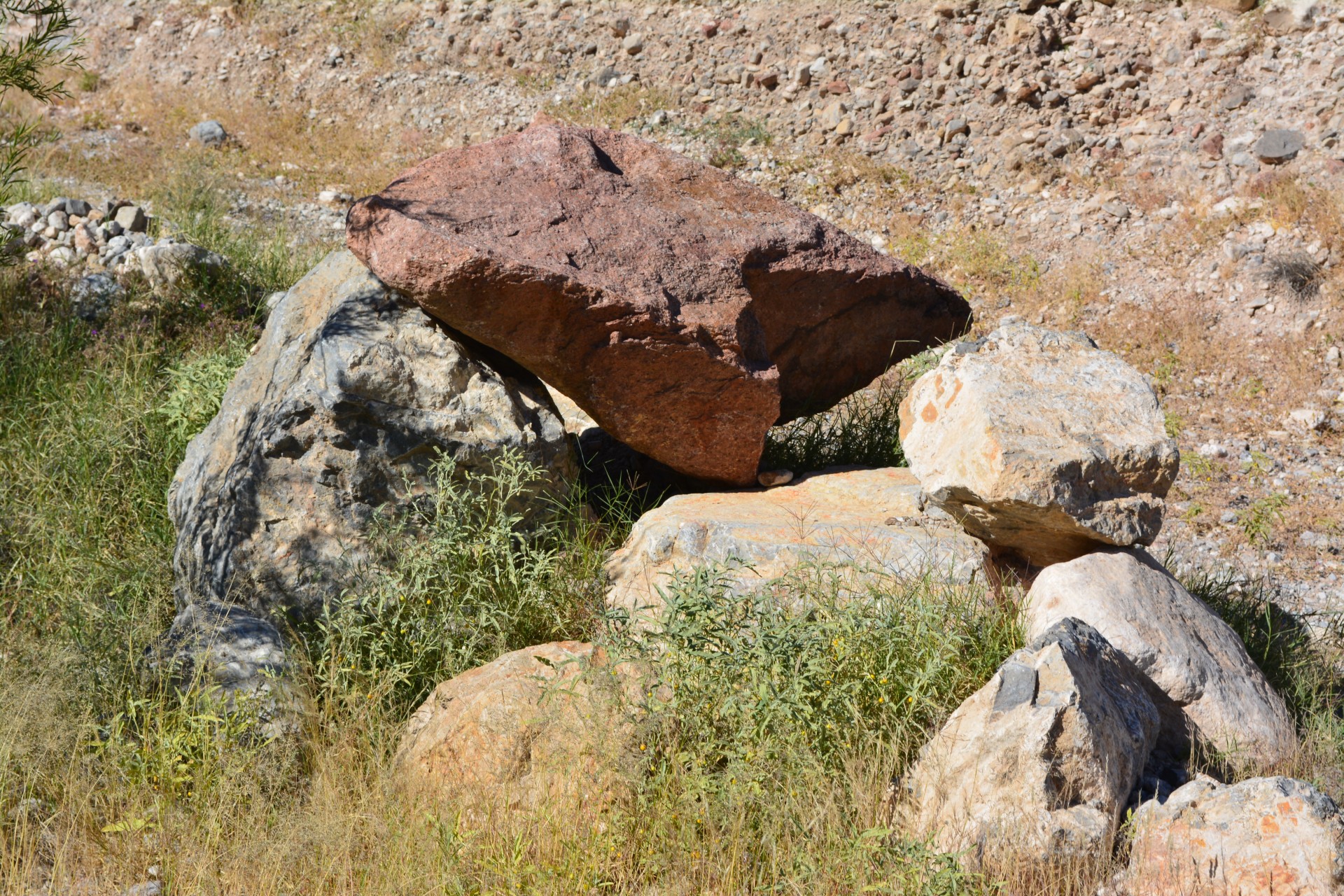 boulder rocks desert free photo