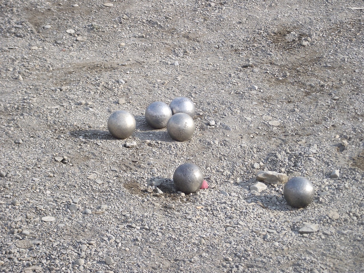 boules balls sand free photo