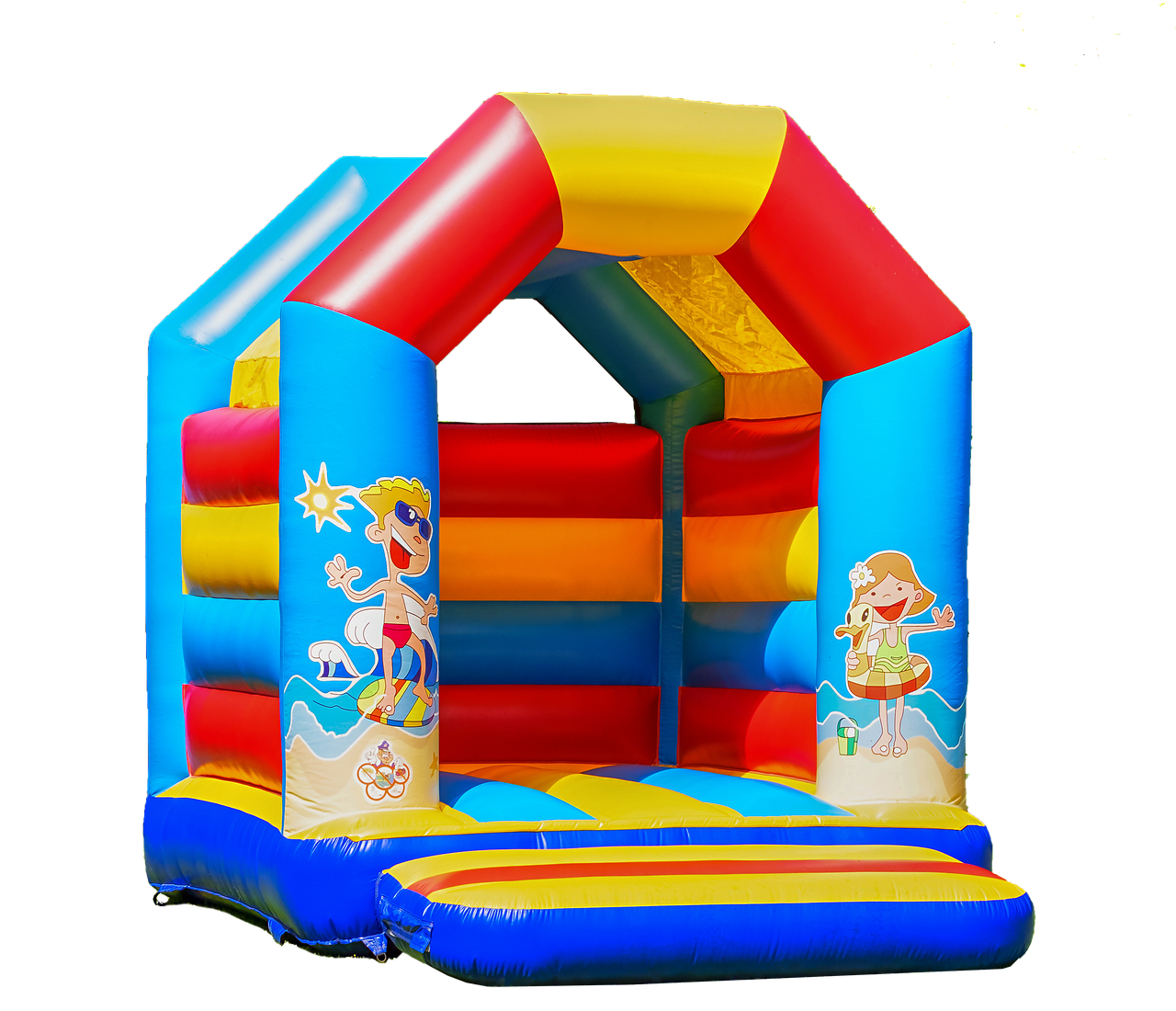 bouncy castle  isolated  children toys free photo