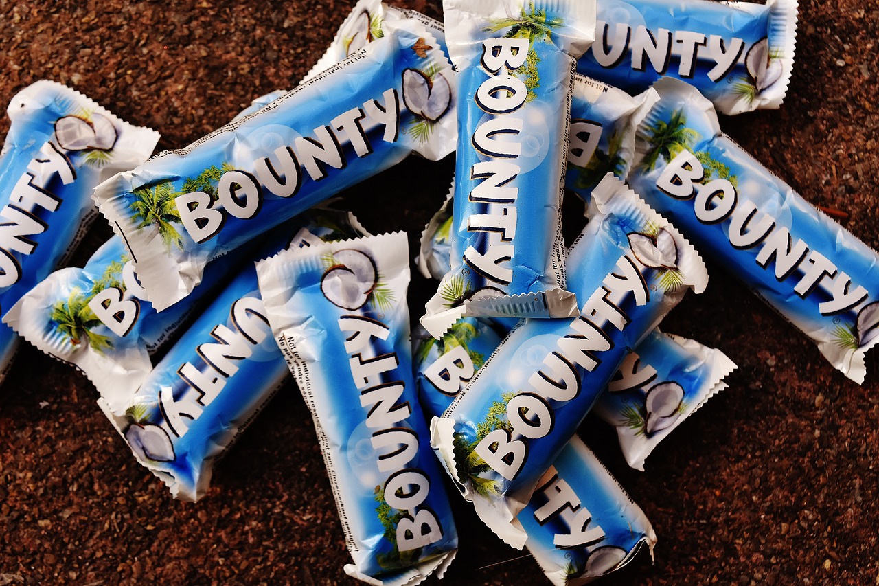 bounty candy bar chocolate free photo