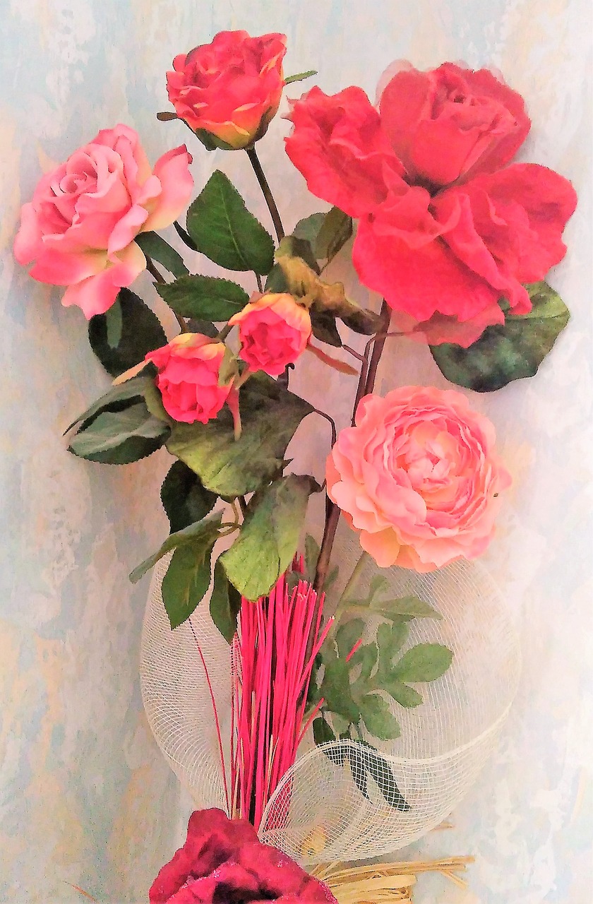 bouquet roses ornamentation free photo