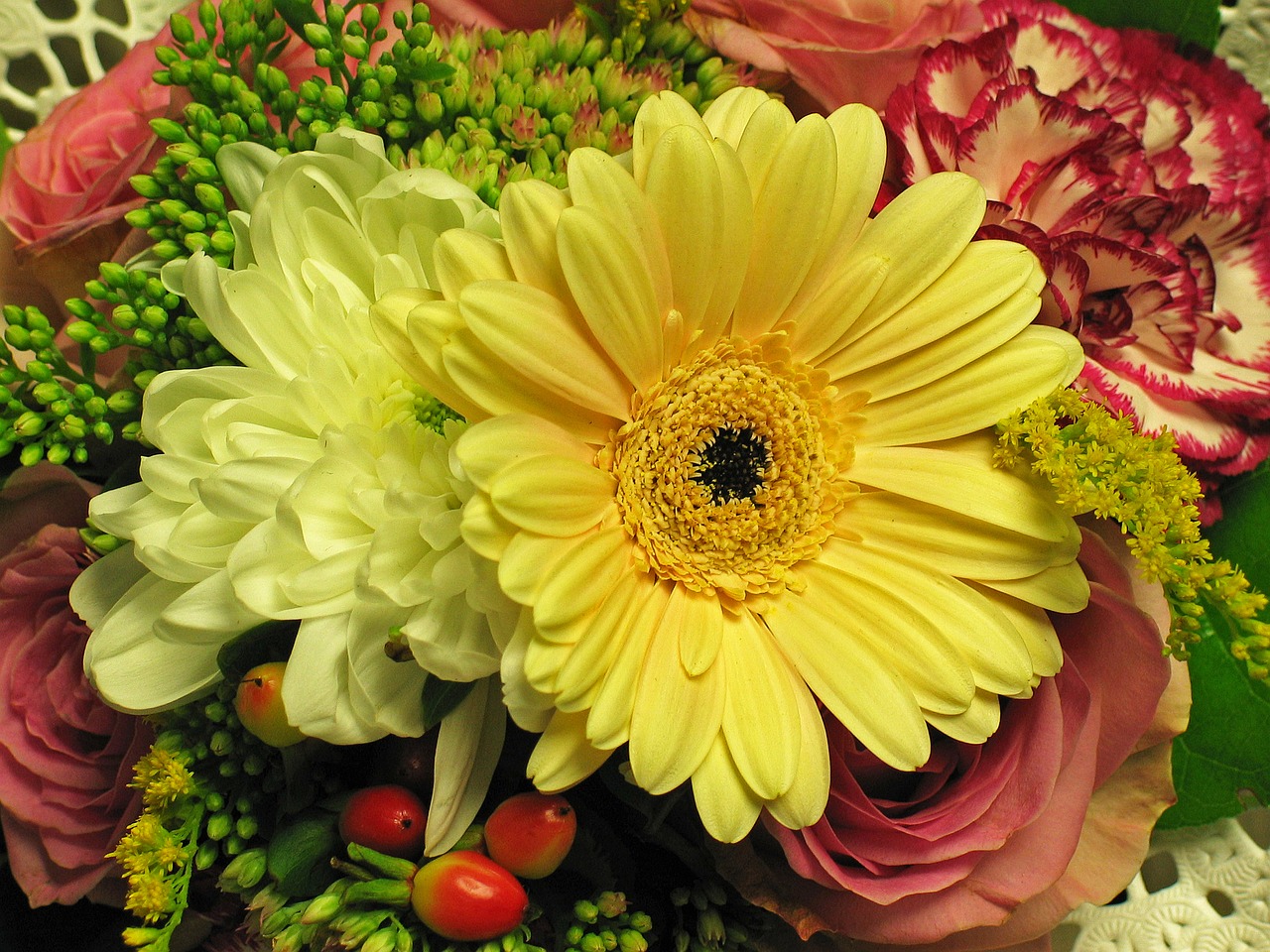 bouquet chrysanthemum nature free photo