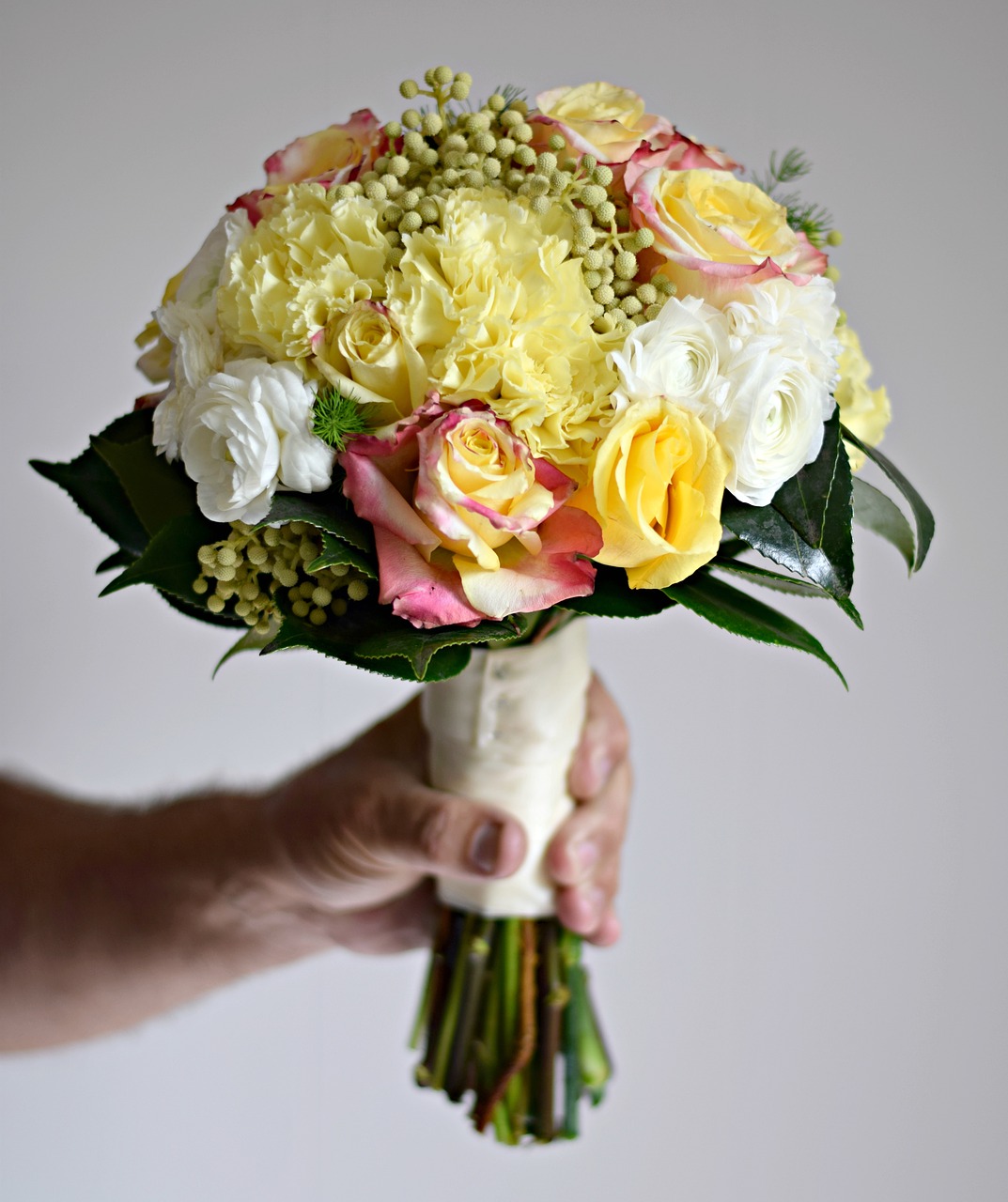 bouquet florist wedding free photo