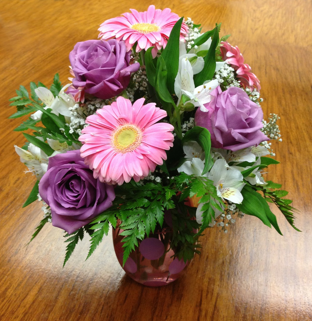 bouquet rose gerber daisy free photo