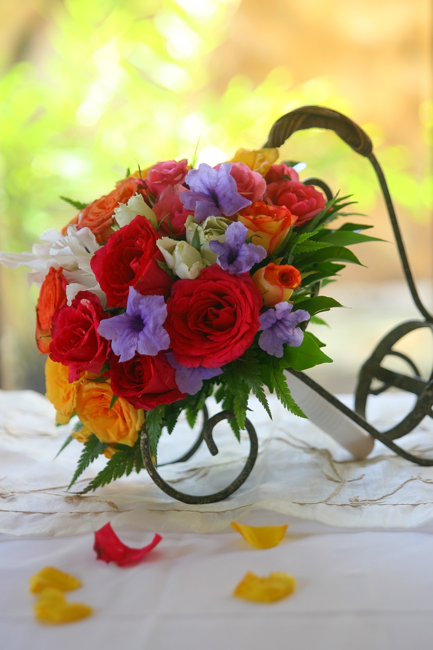 bouquet flowers colorful free photo