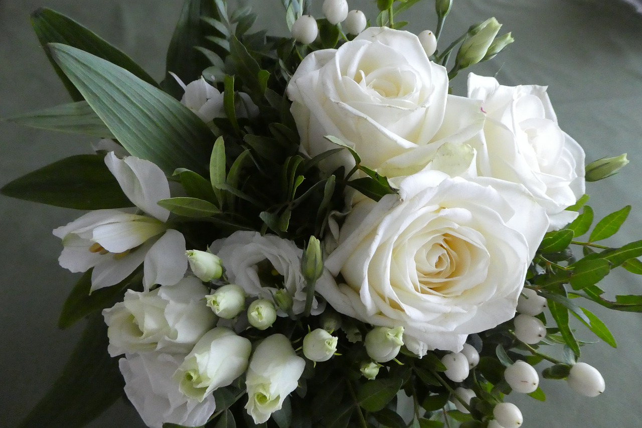 bouquet wedding silk free photo