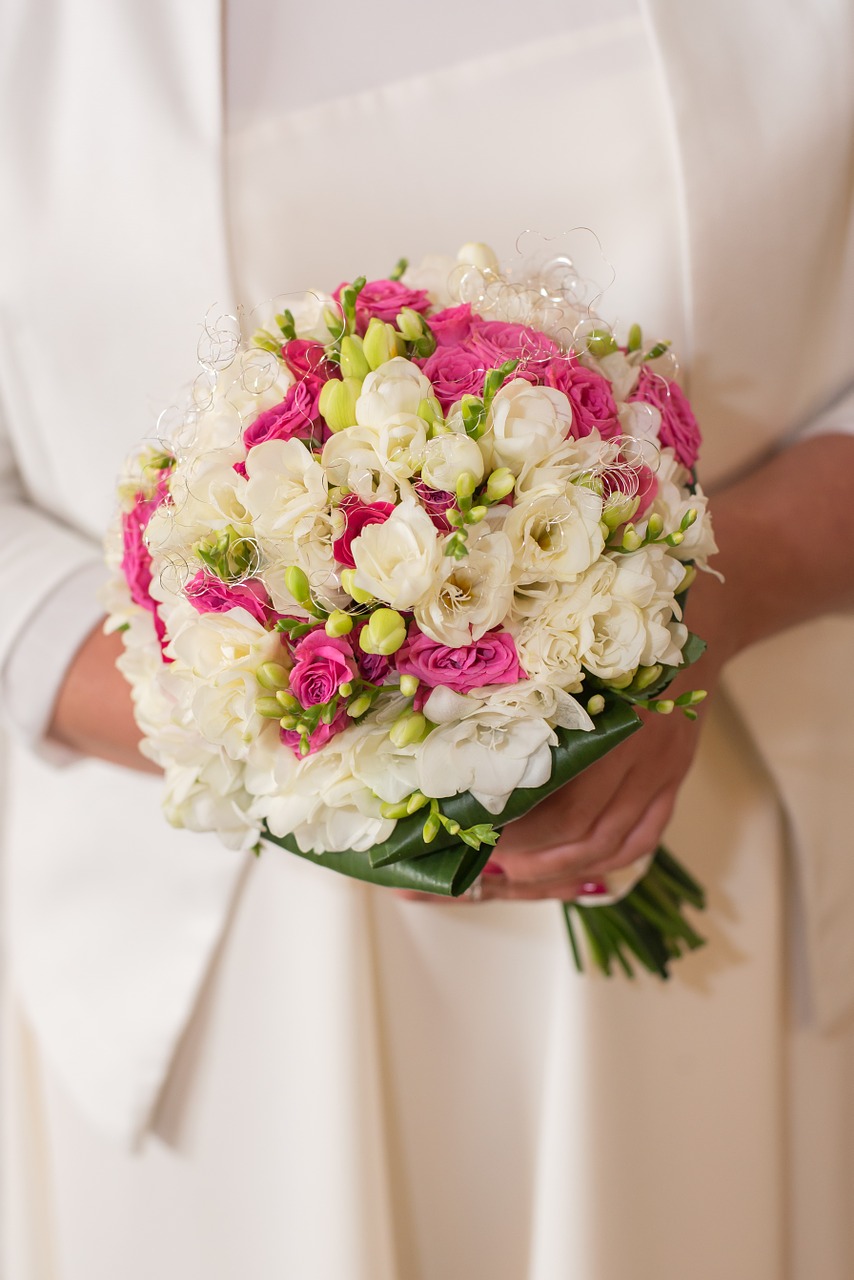 bouquet wedding bride free photo