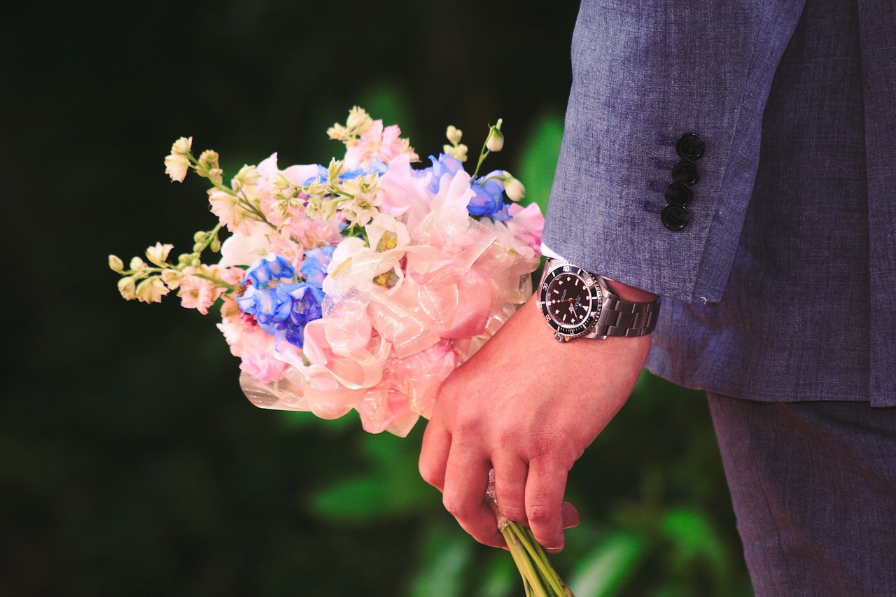 bouquet flowers purple free photo