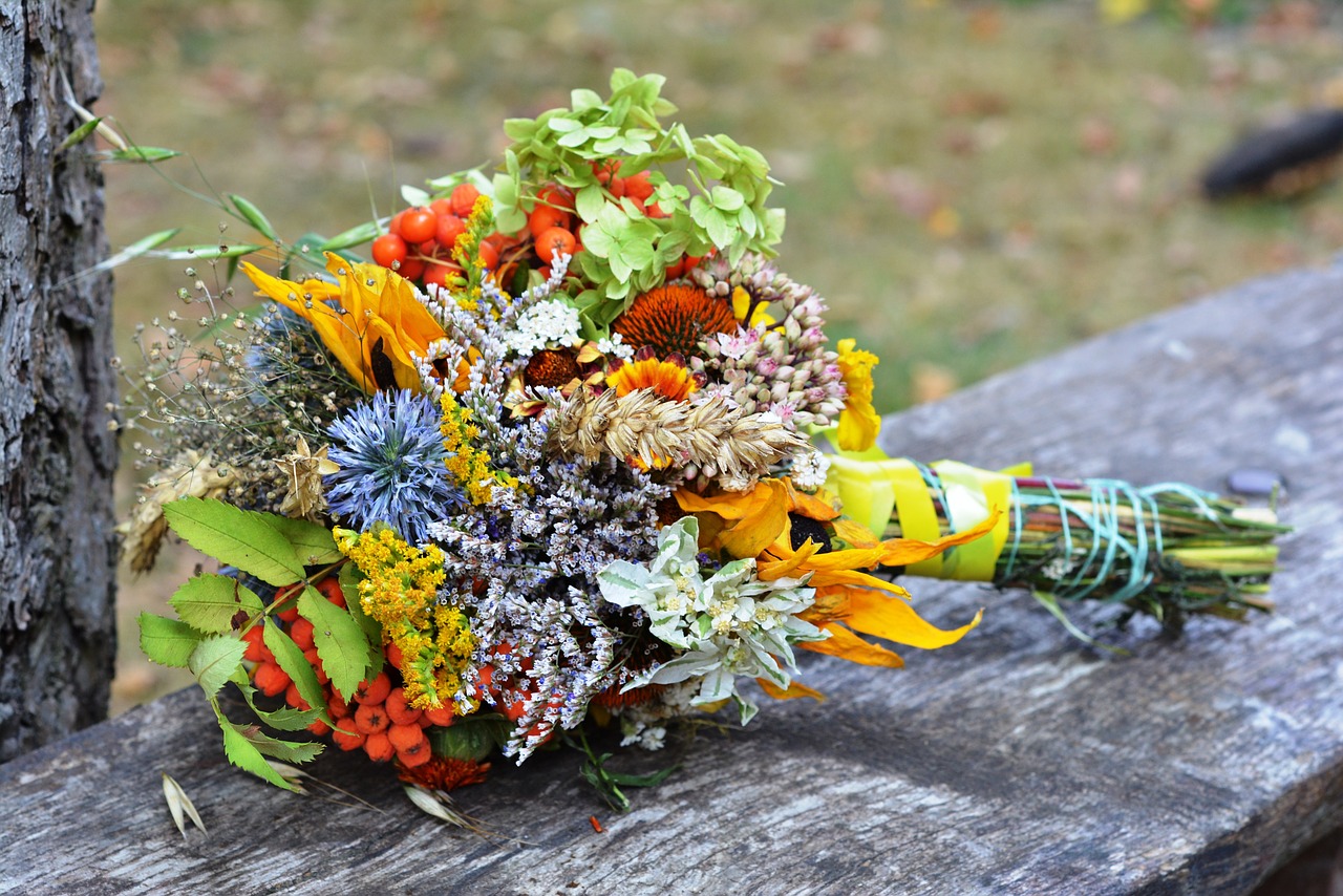 bouquet herb herbs free photo