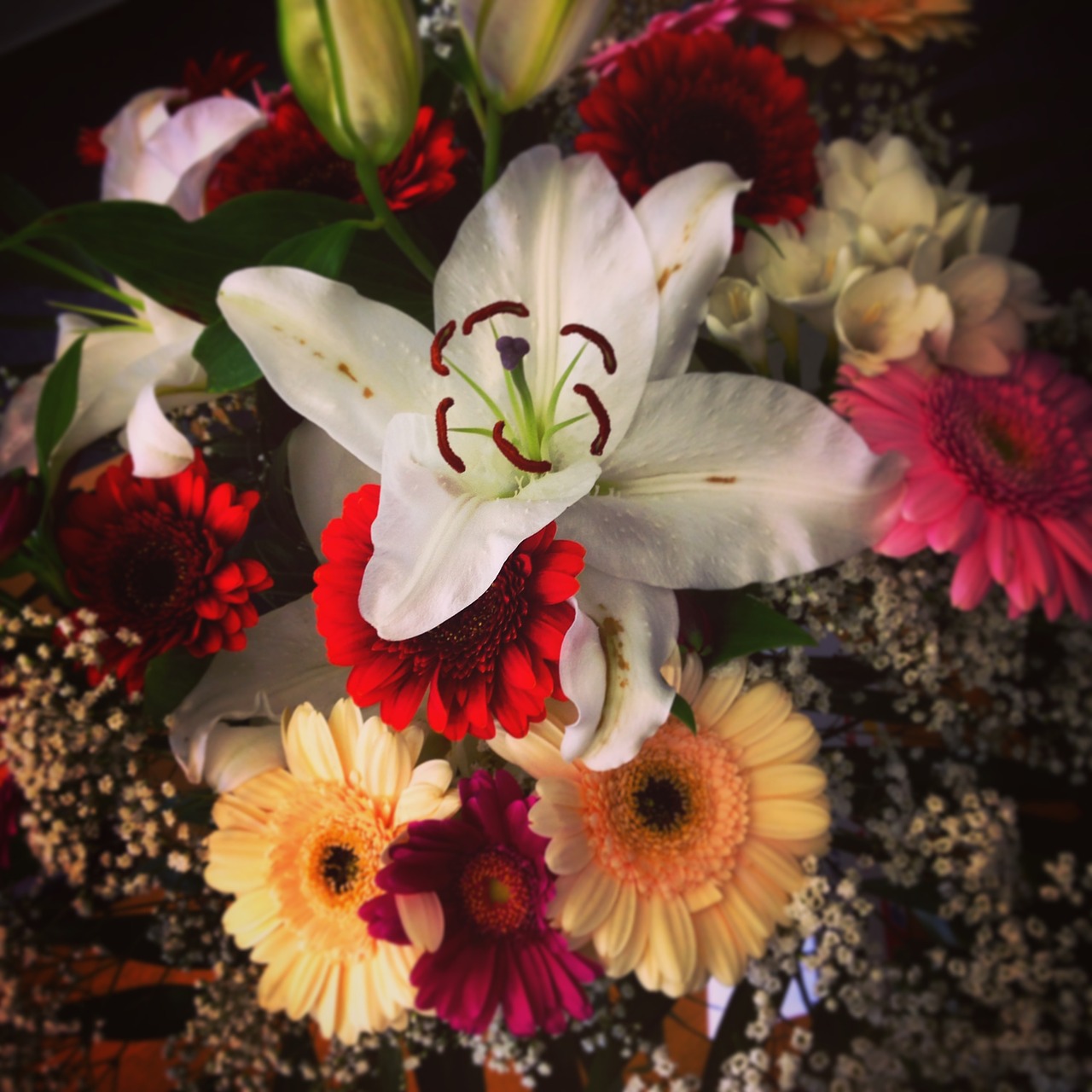 bouquet of flowers lily autumn free photo