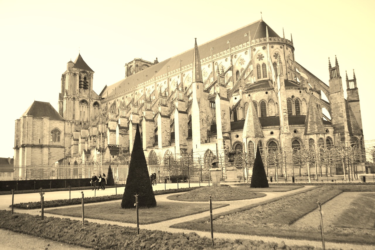 cathedral bourges monument free photo