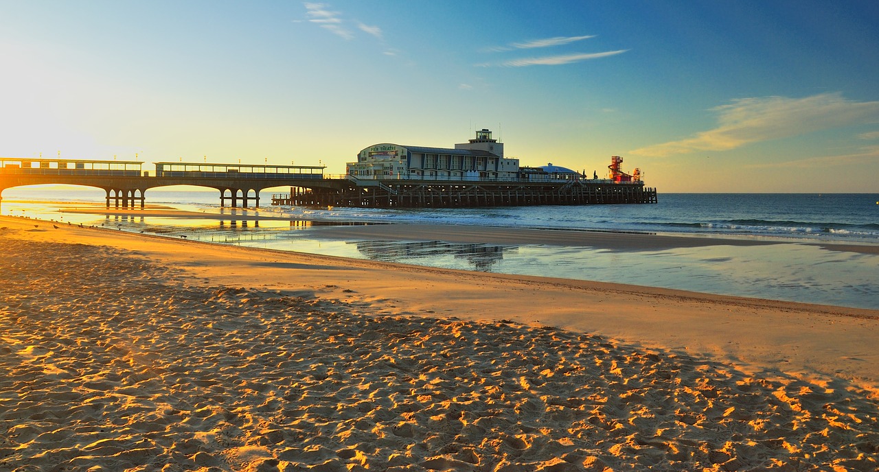 bournemouth  pier  dawn free photo