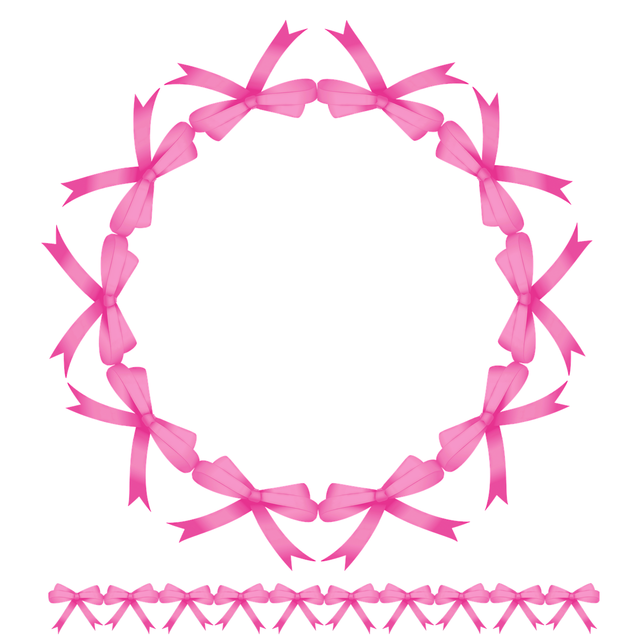 bow ribbon wreath free photo