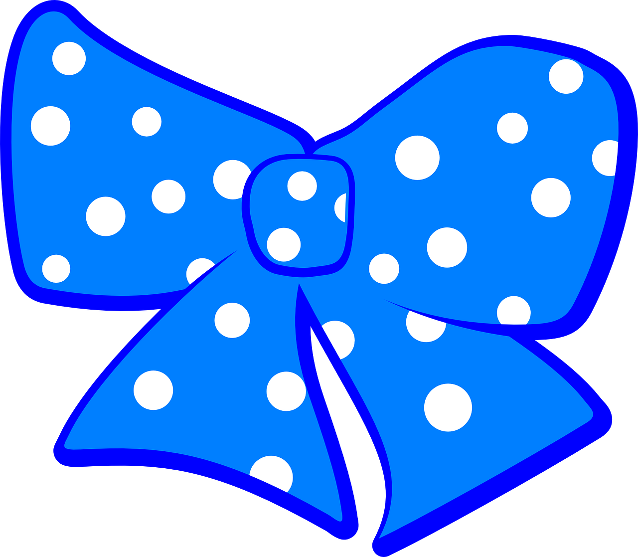 bow polka dots free photo