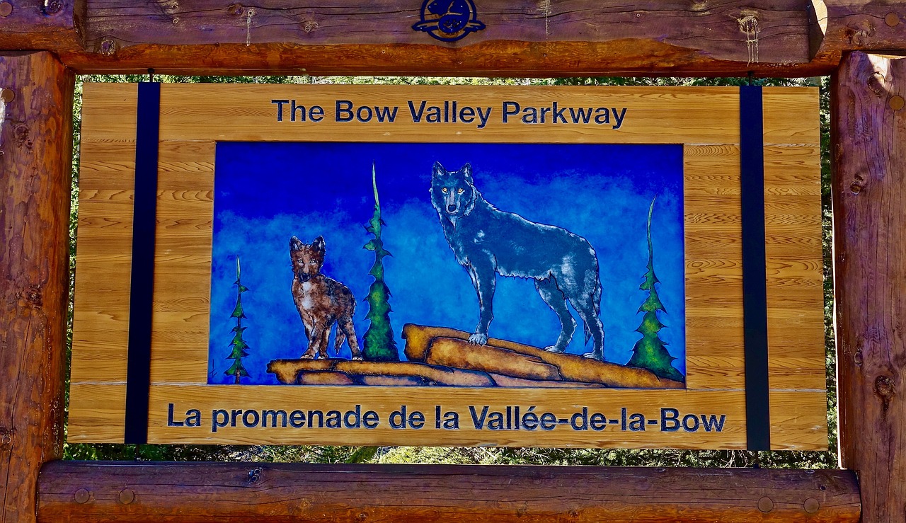 bow valley canada sign free photo