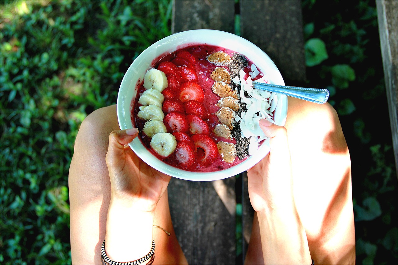 bowl food fruits free photo