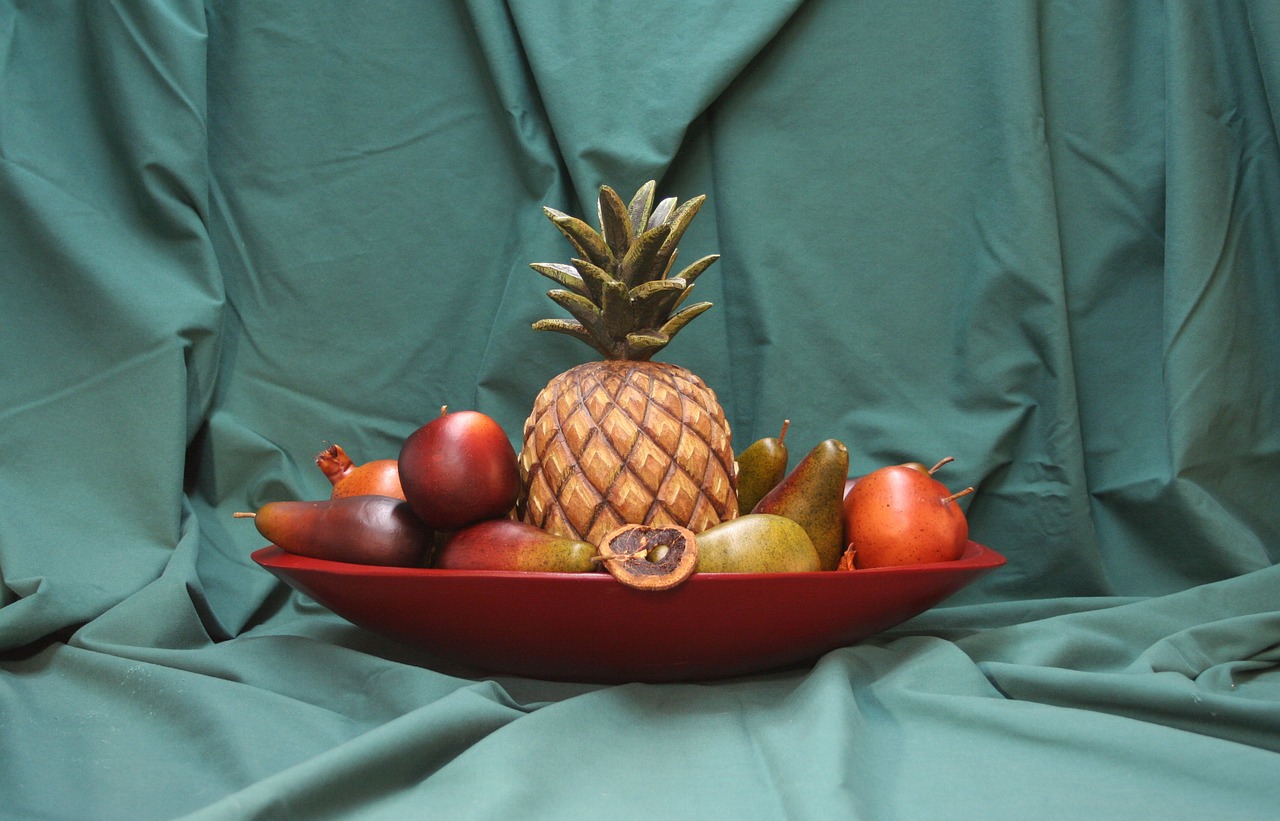 bowl fruit pineapple free photo
