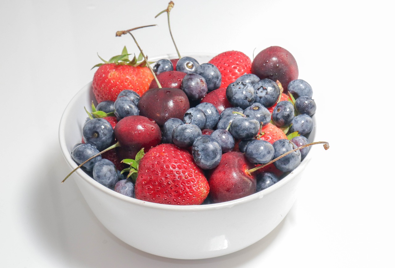 bowl  blueberries  fresh free photo