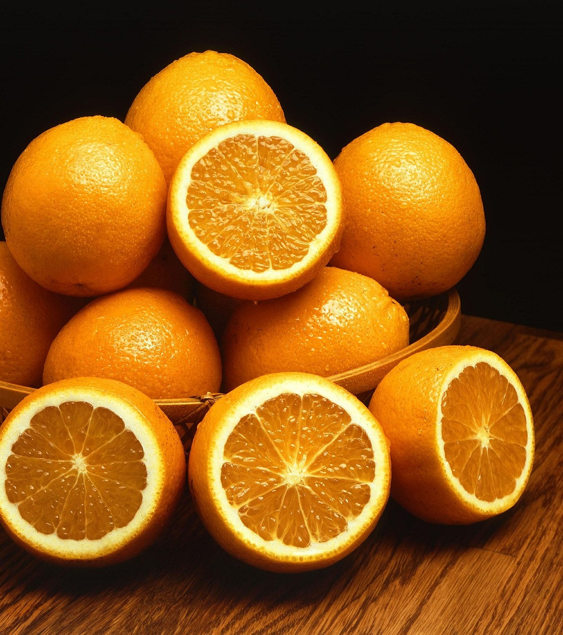 bowl fruit oranges free photo