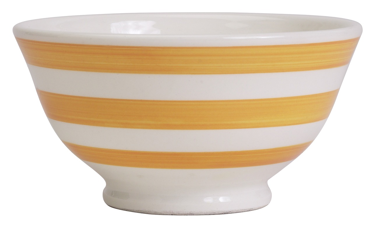 bowl dish yellow free photo