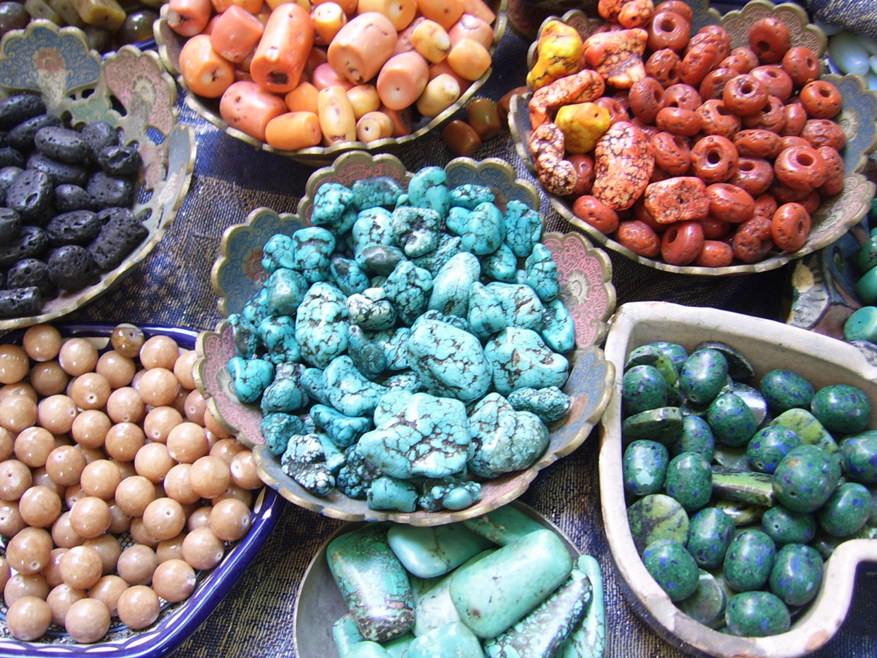 bowl beads bowl of beads free photo