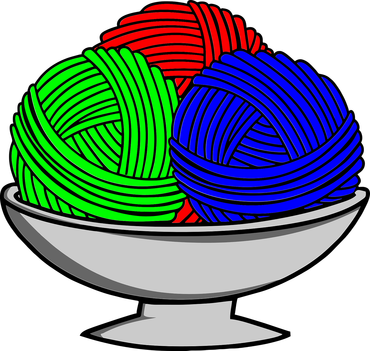 bowl of yarn yarn knit free photo