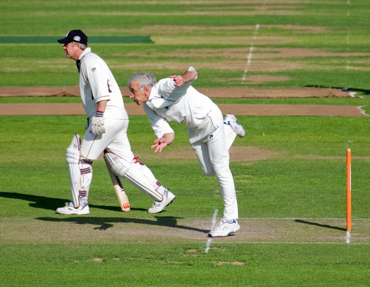 bowler batsman cricket free photo