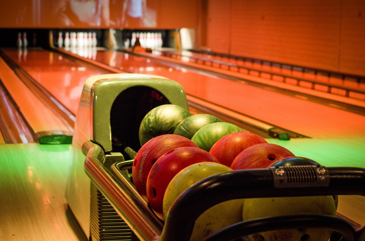 bowling alley balls free photo