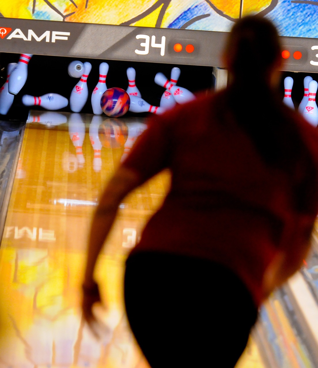 bowling bowler pins free photo