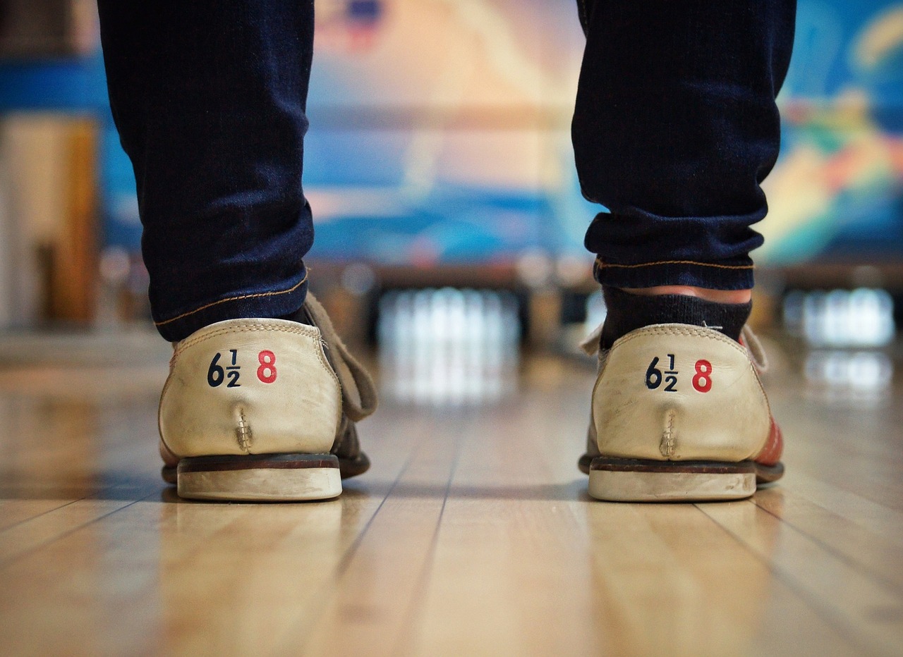 bowling alley shoes lane free photo