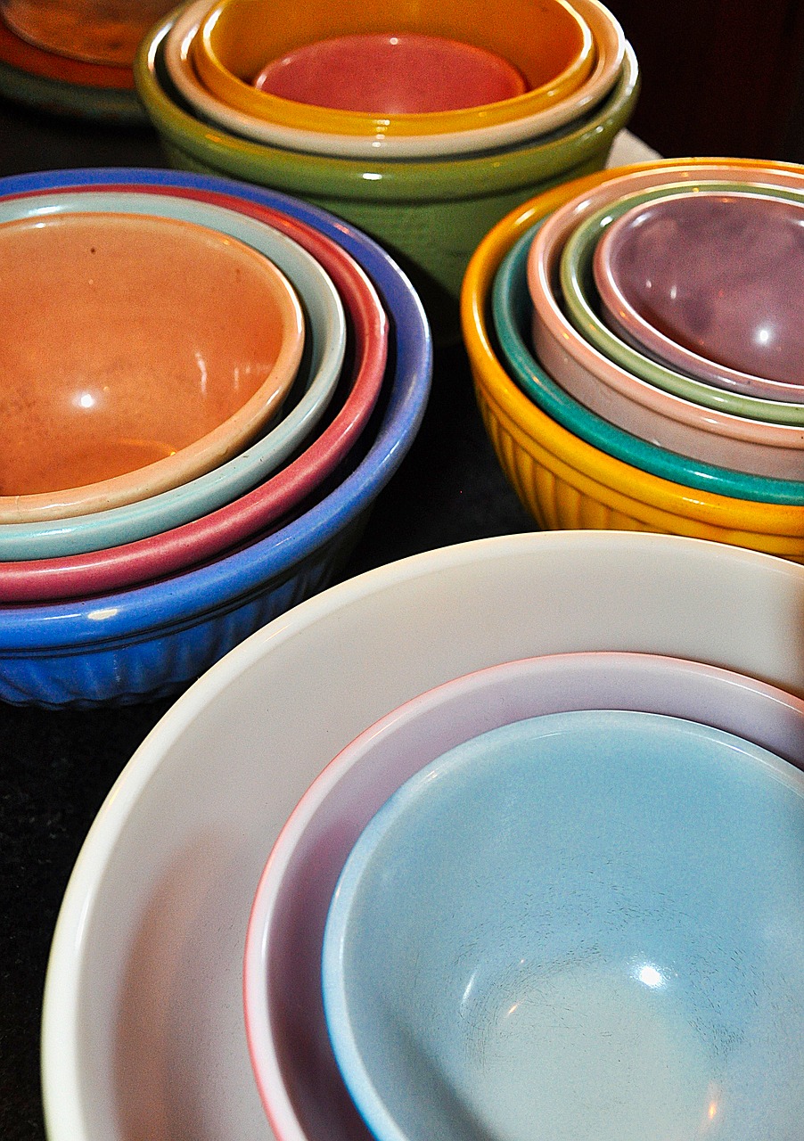 bowls mixing bowls food free photo