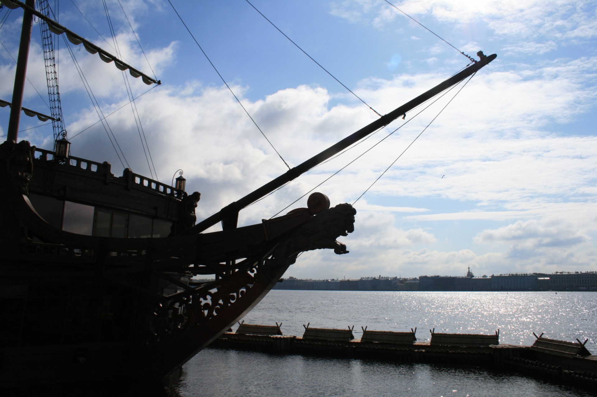 ship sailing bowsprit free photo