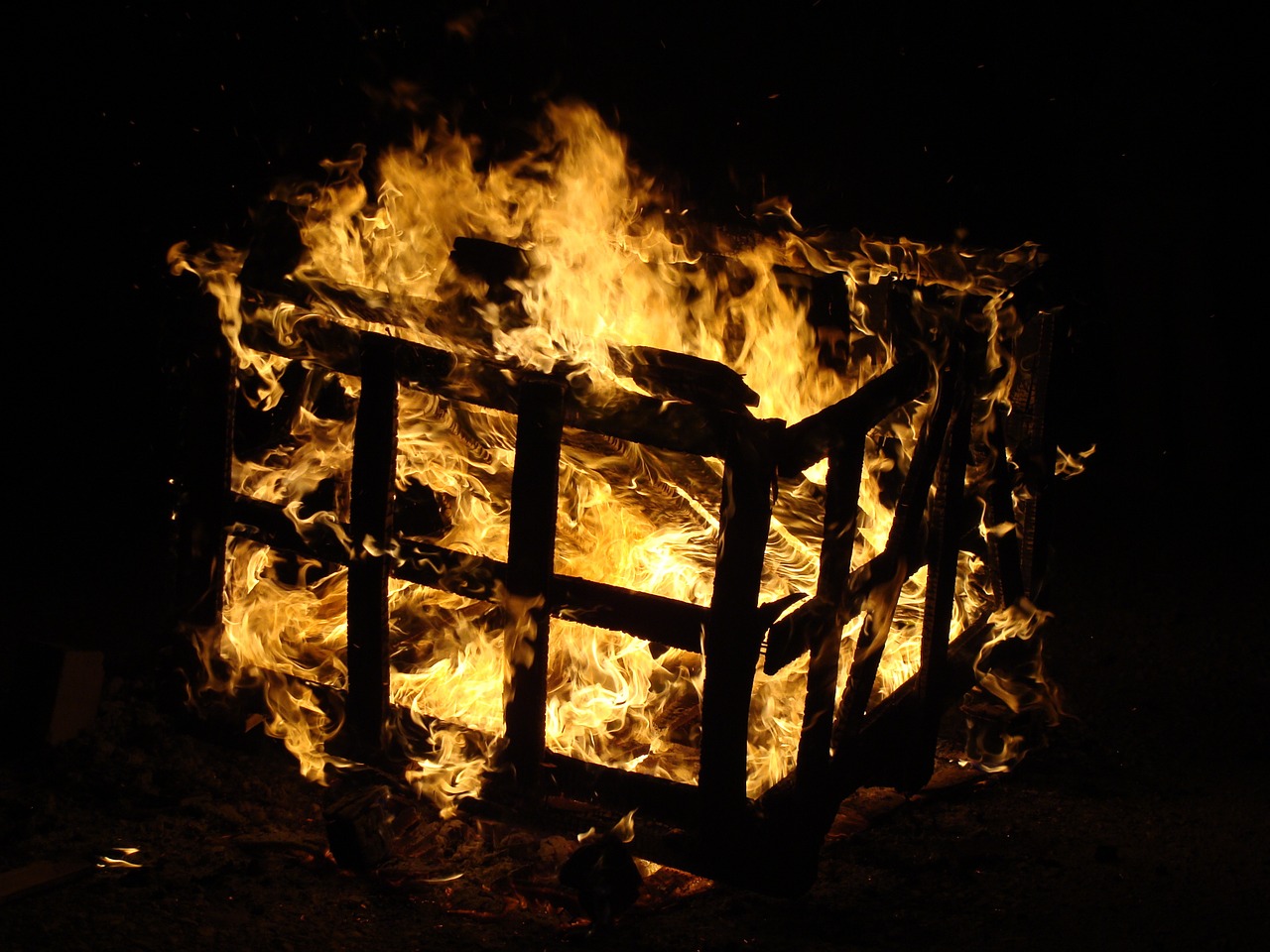 box wood fire free photo