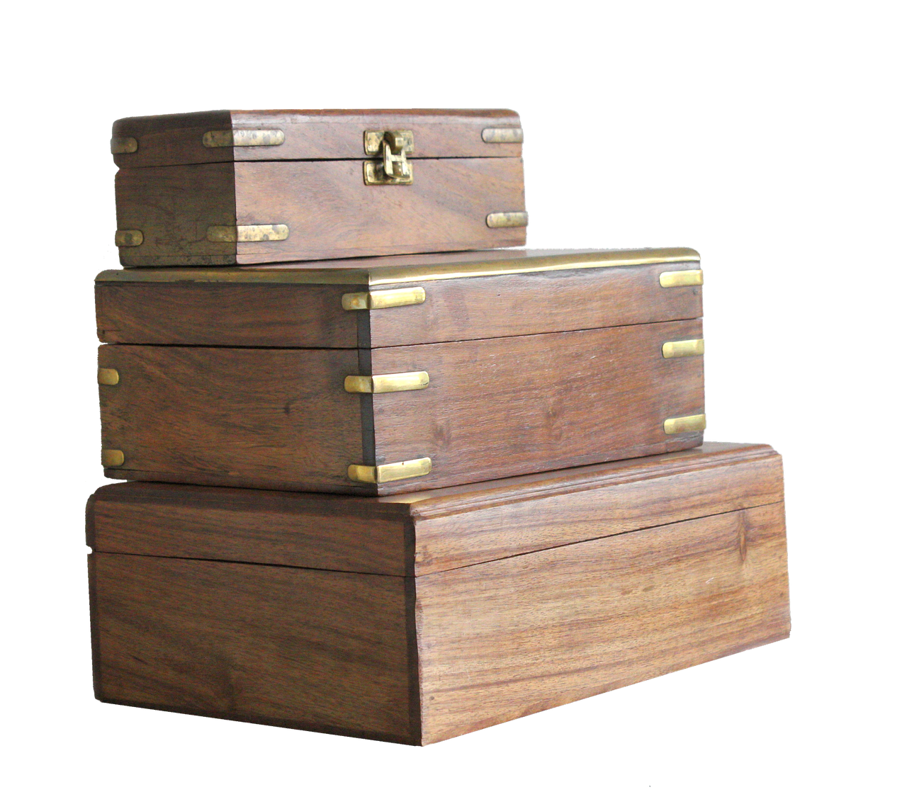 box wooden brass free photo