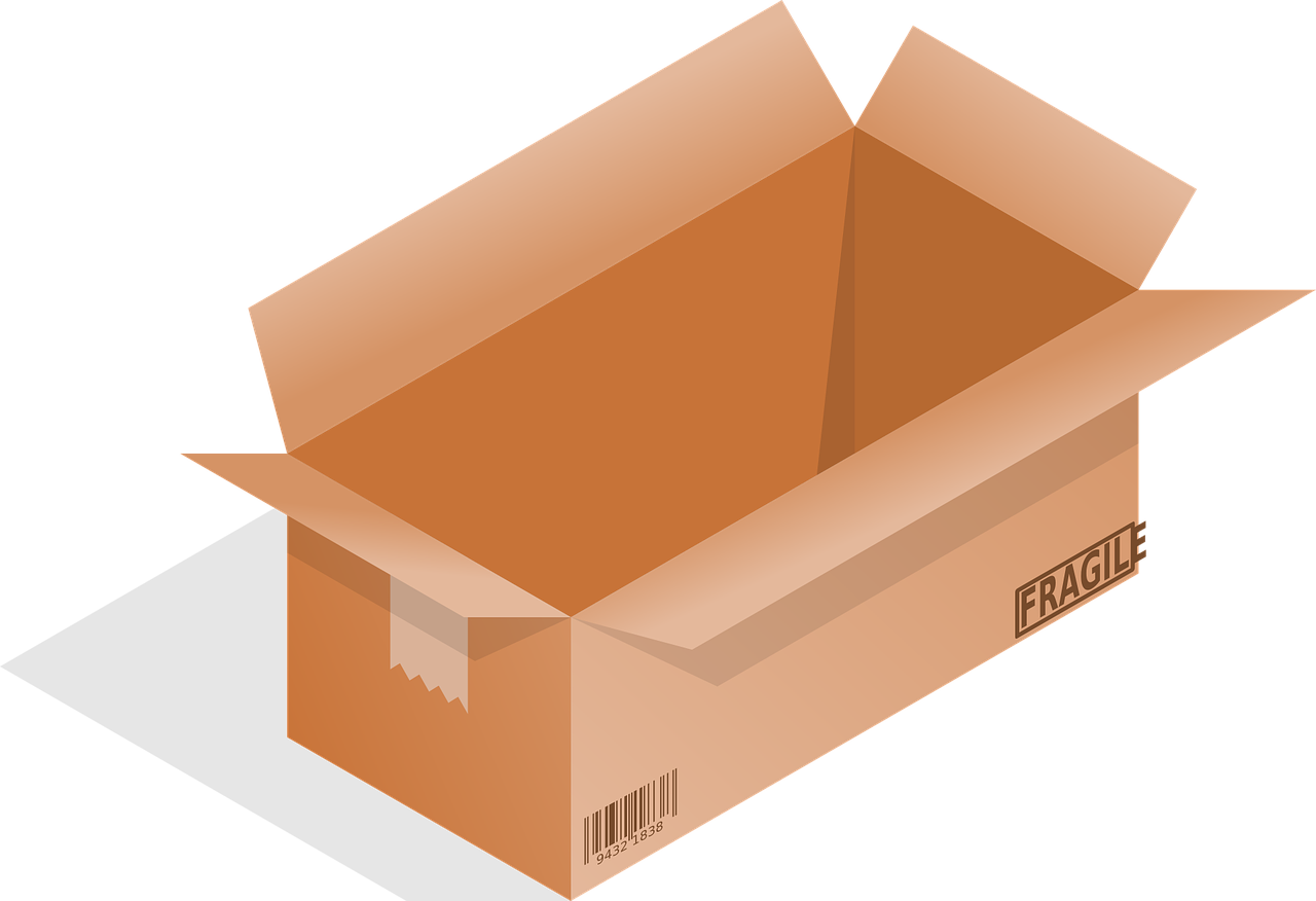 box fragile package free photo
