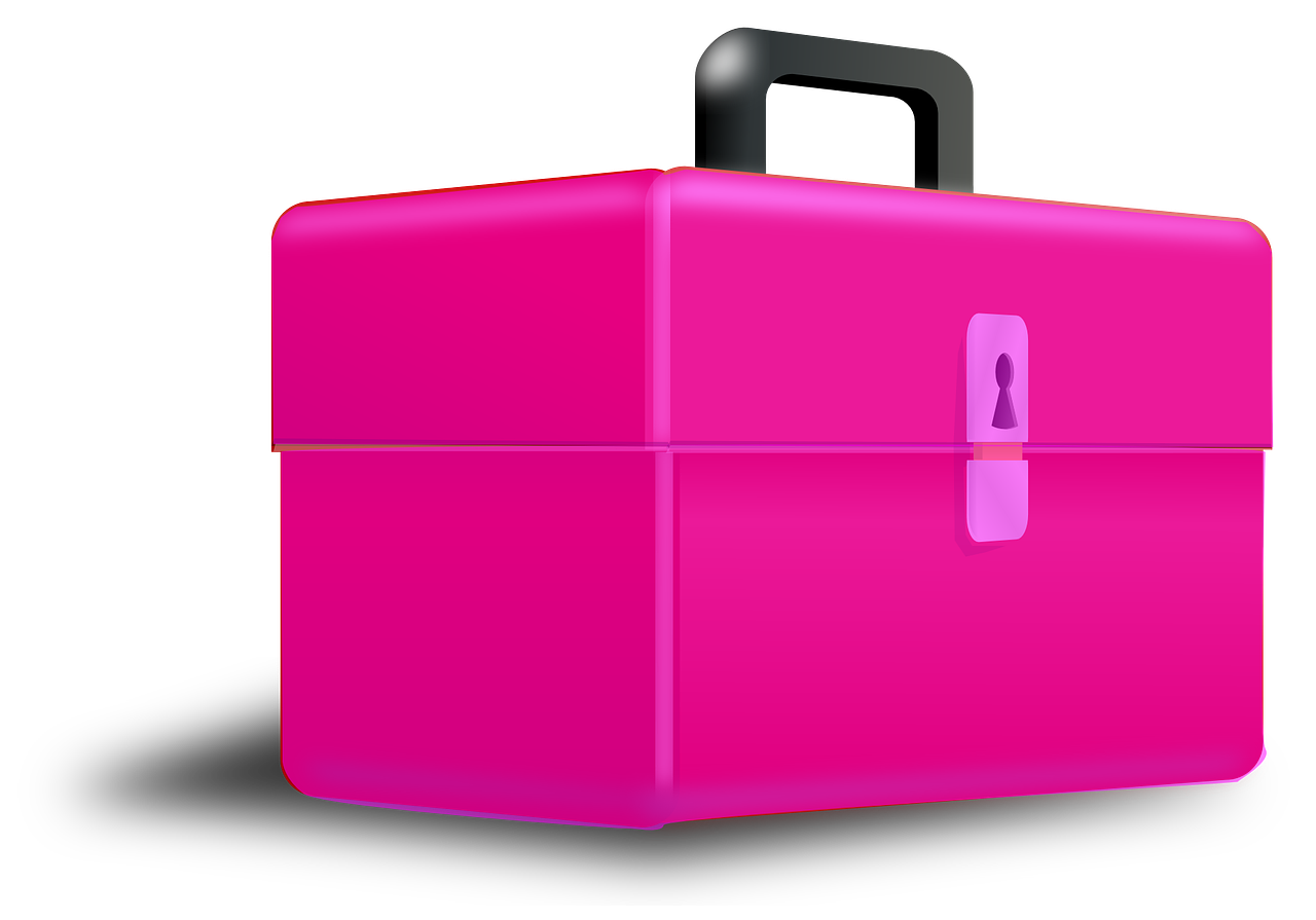 box toolbox pink free photo