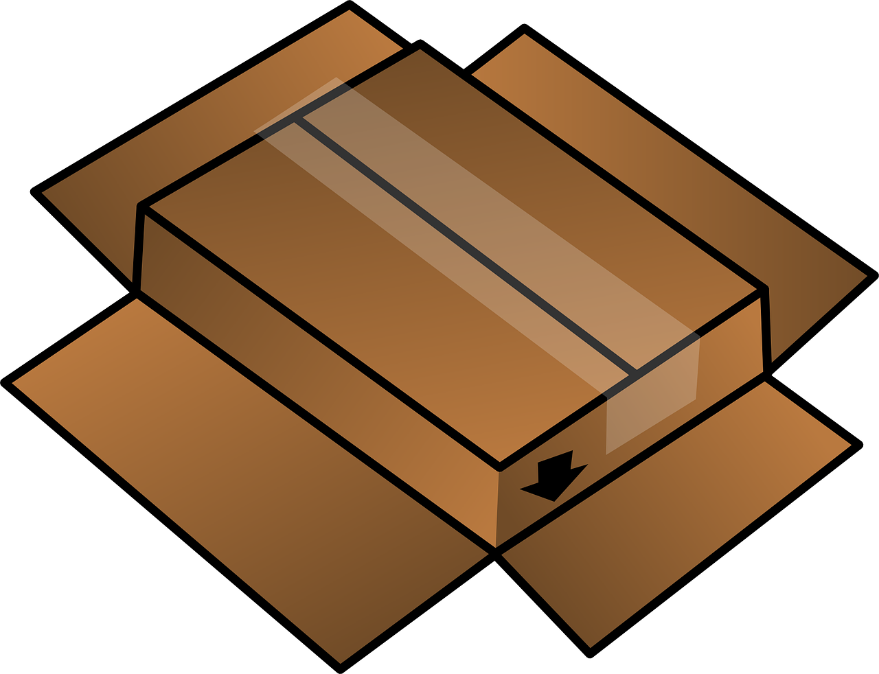 box cardboard upside free photo
