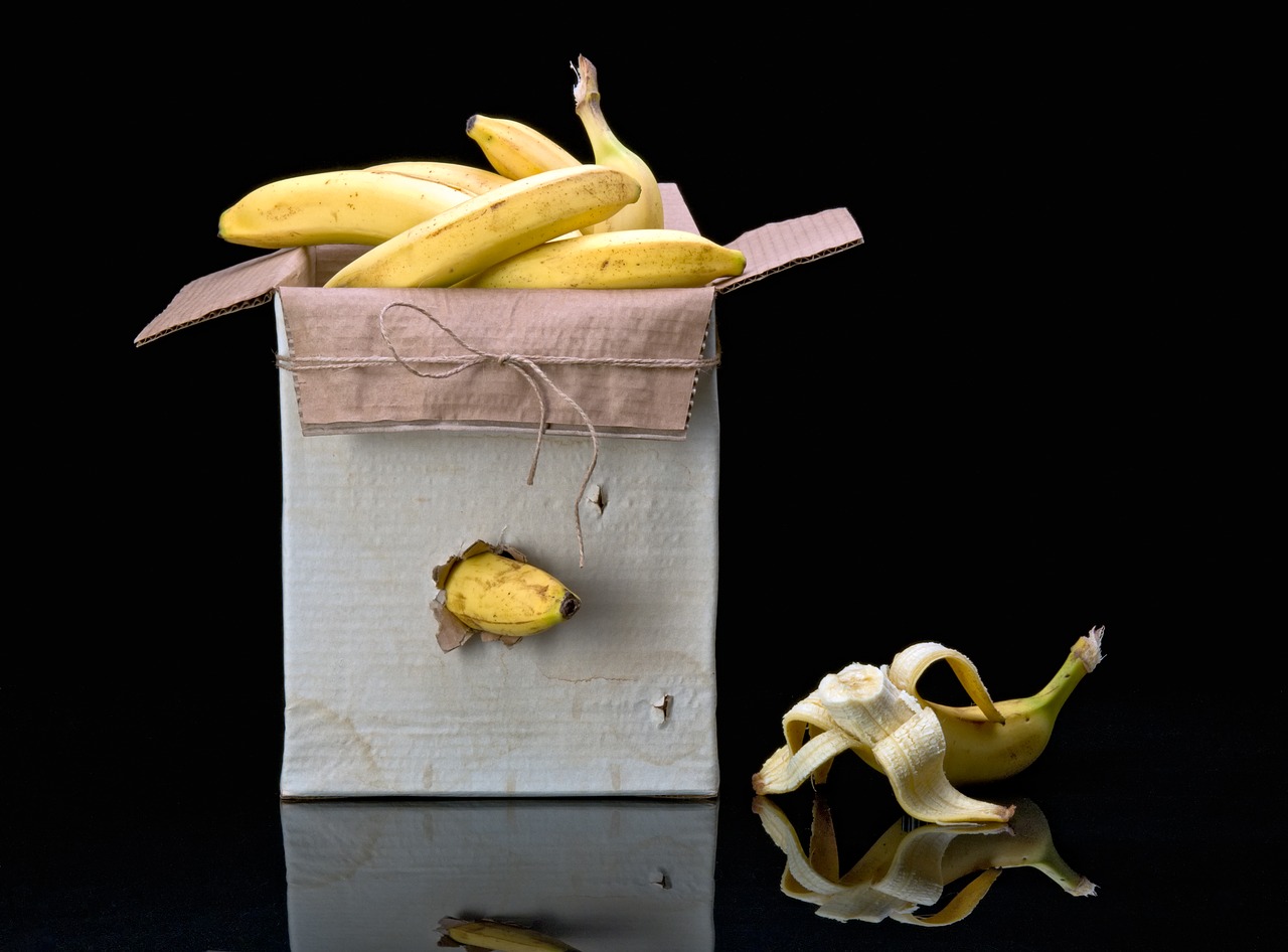 box  bananas  reminiscence free photo