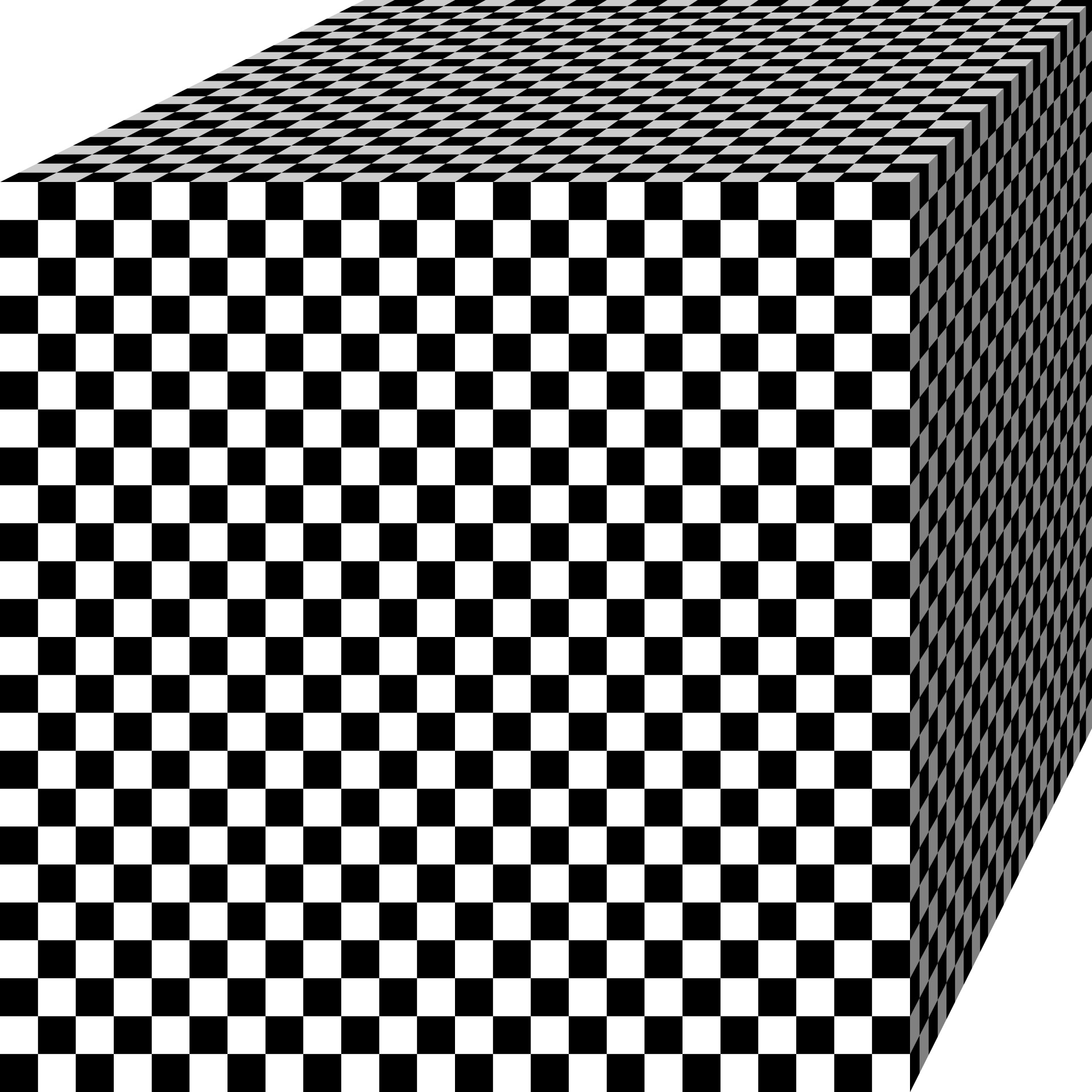 checkerboard box 3d free photo