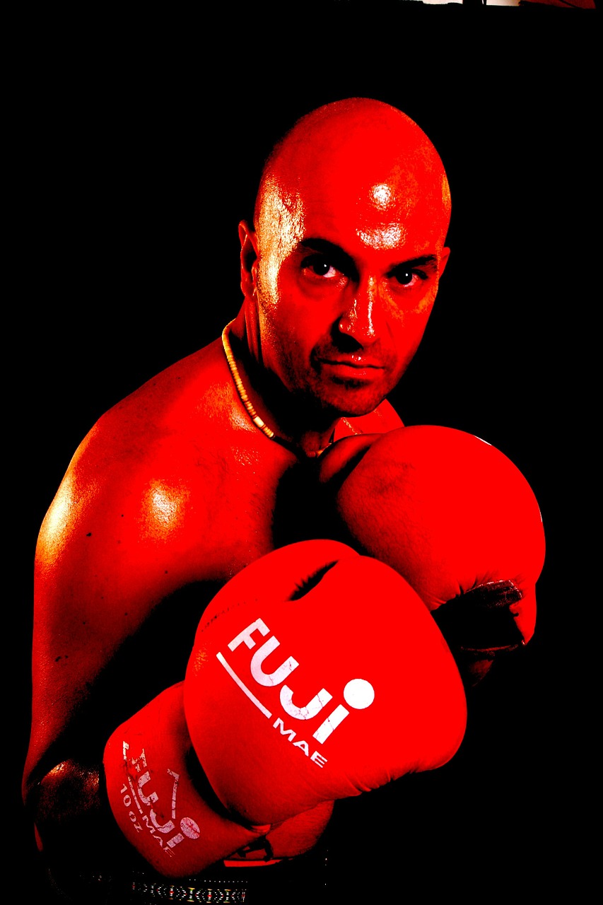 boxer man red free photo