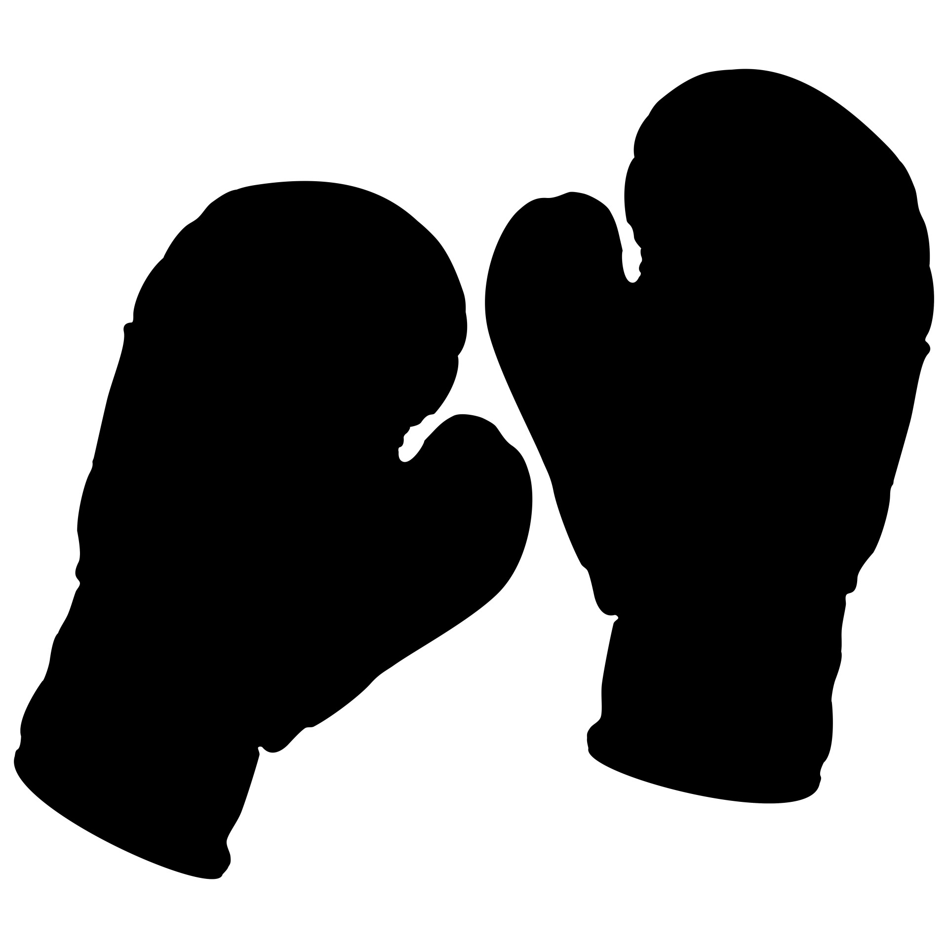 silhouette boxing black free photo