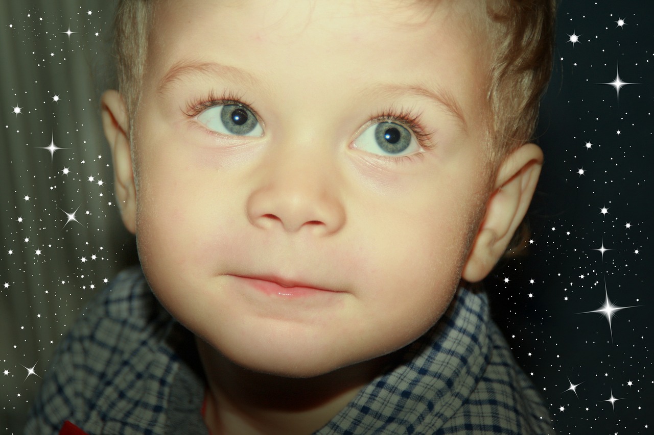 boy portrait stars free photo