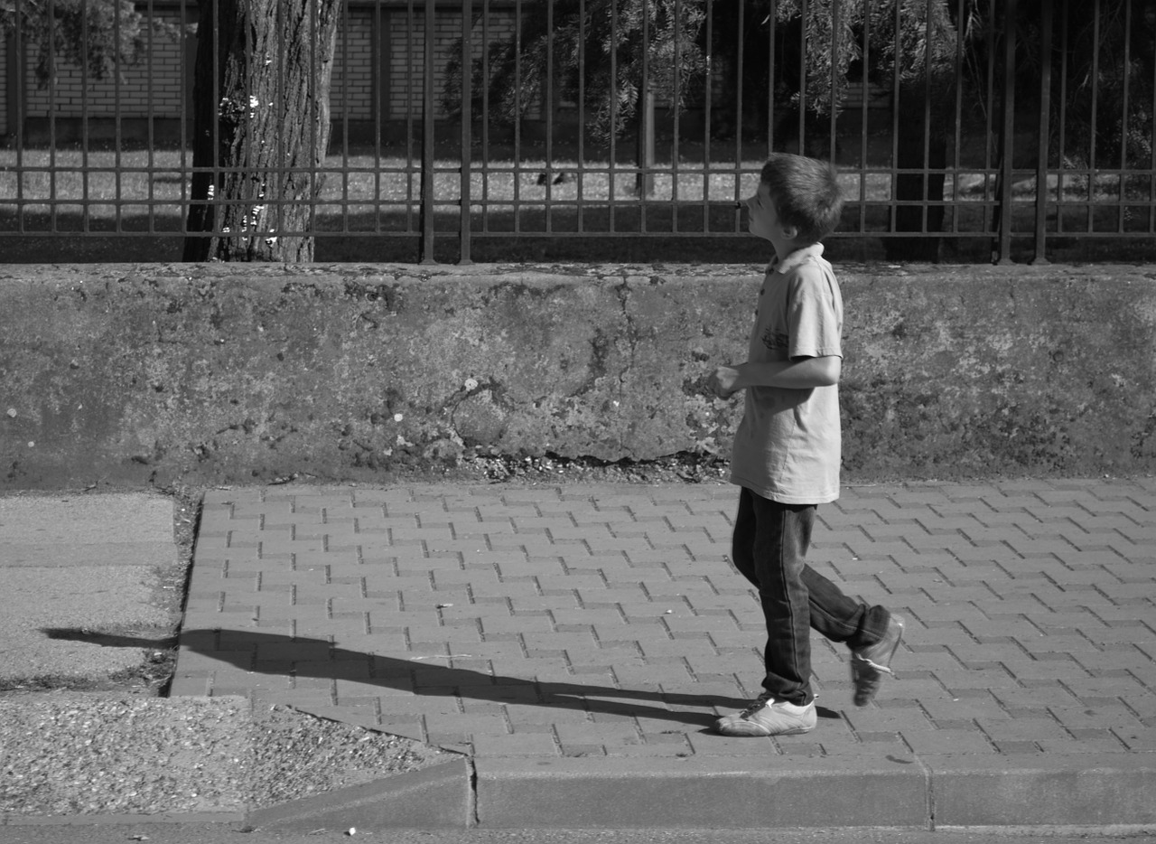 boy street walking free photo