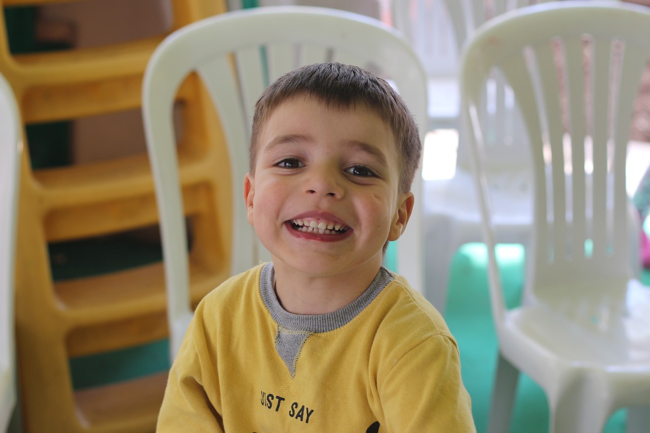 boy smile yellow dress free photo