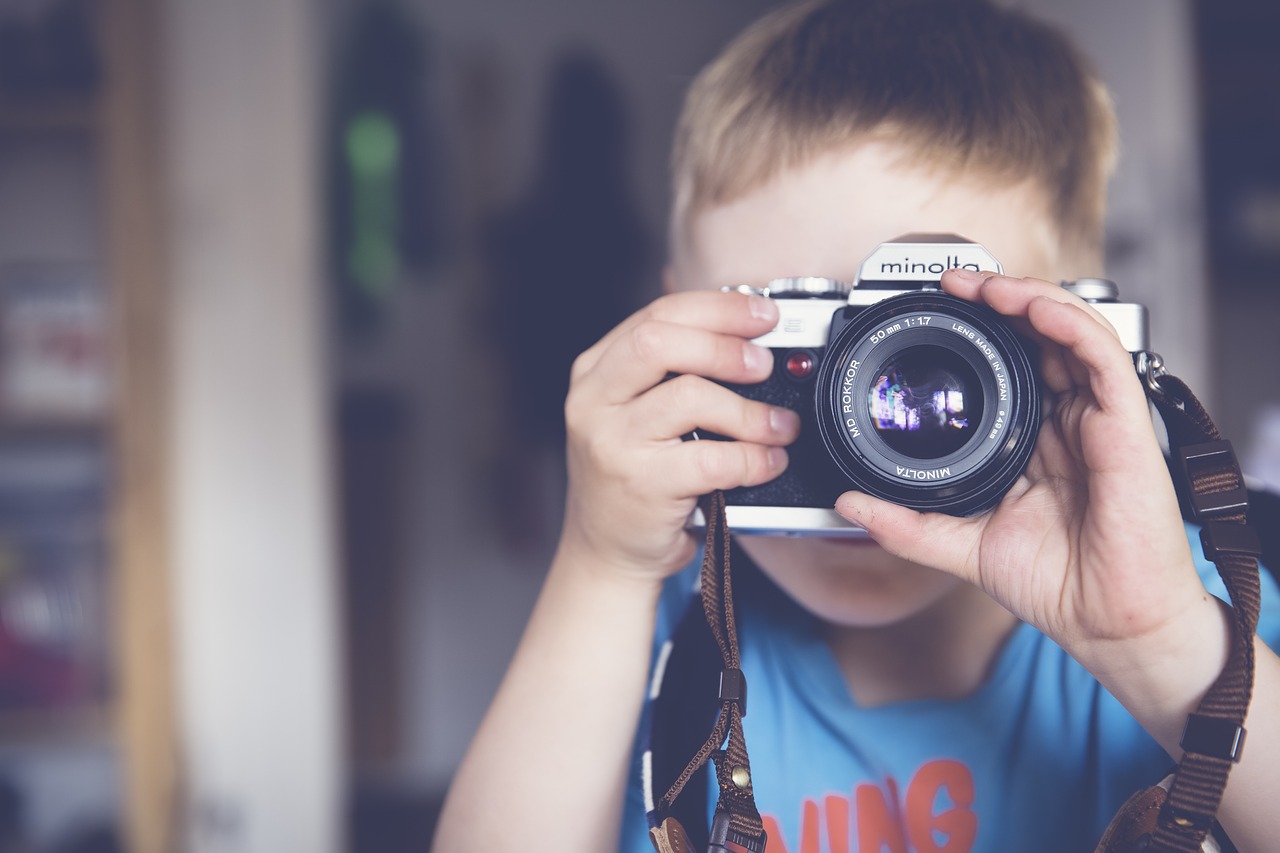 boy camera child free photo