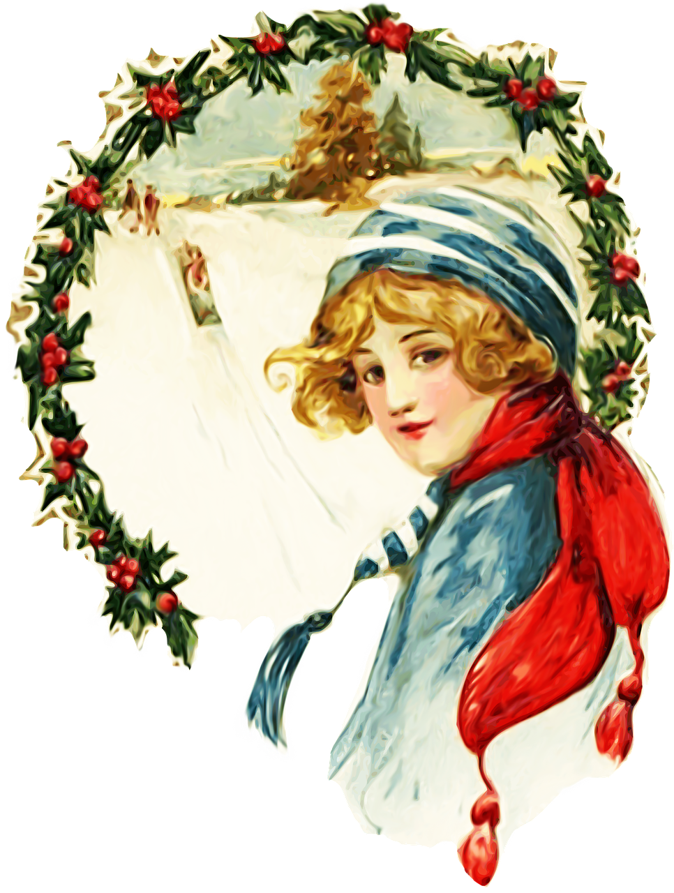 boy christmas xix century free photo